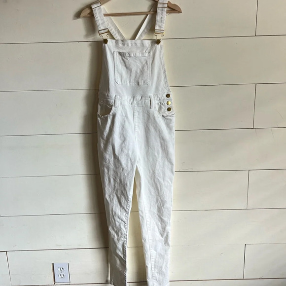 We Wore What Basic Denim White Overalls - Picture 7 of 14